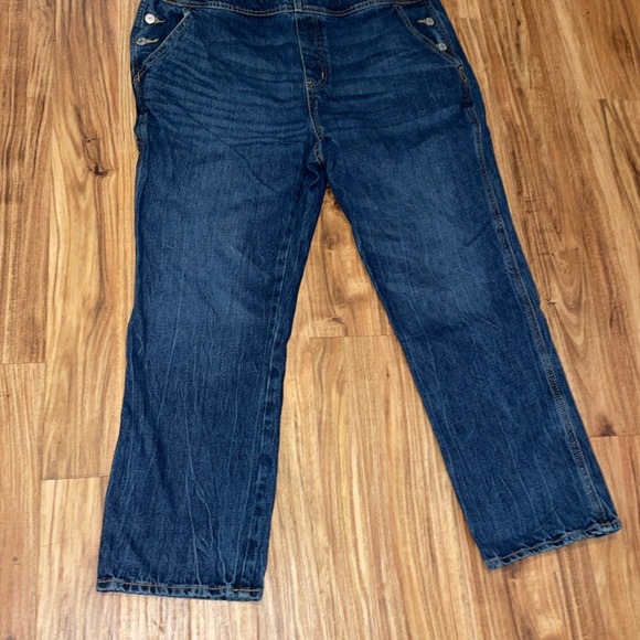 Old navy women’s overalls 14 bibs Jean denim utility cotton classic essential - Picture 3 of 12